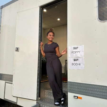 Lilliana Bowrey in her makeup room.